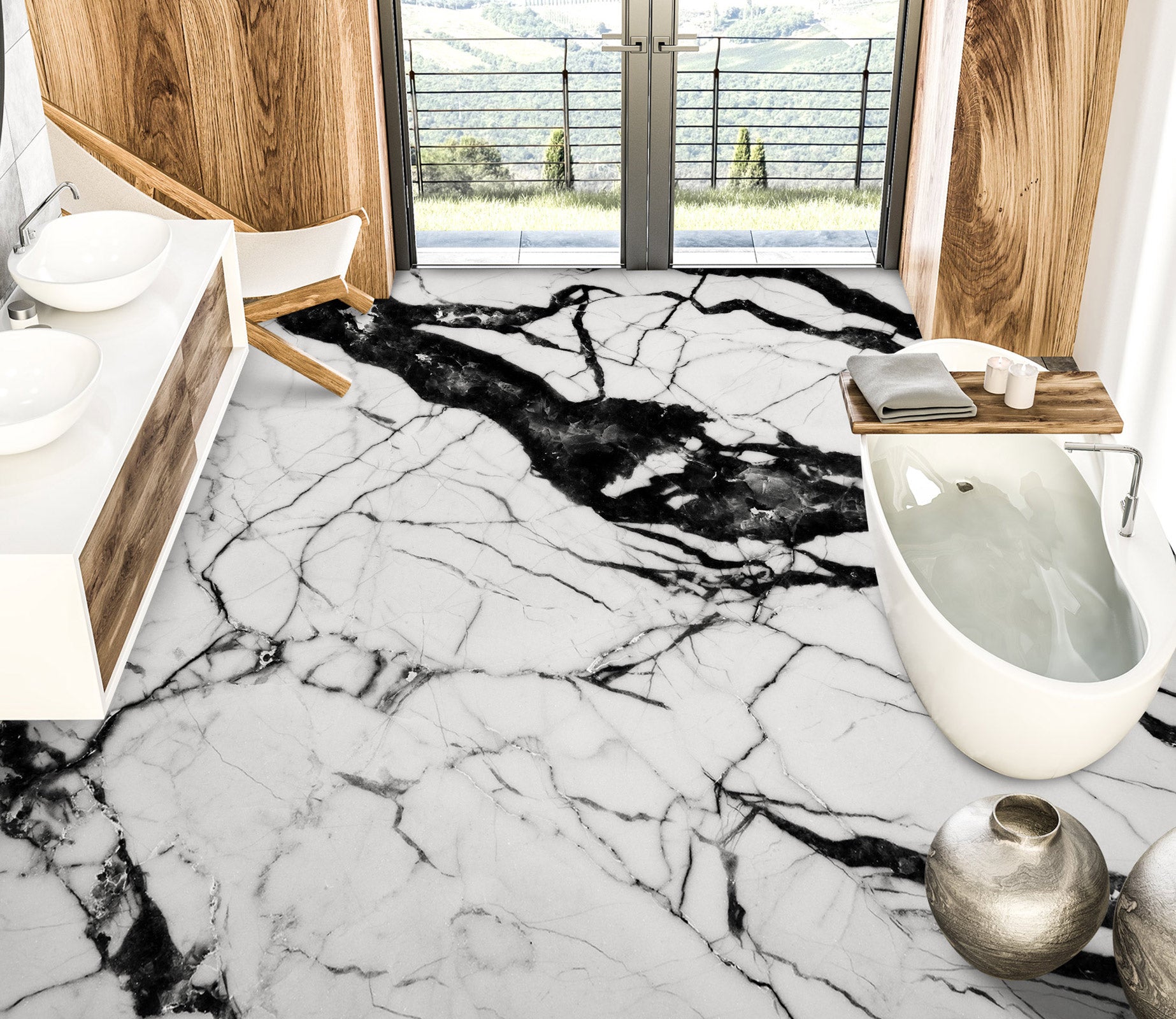 3D Black Spread 1183 Floor Mural  Wallpaper Murals Self-Adhesive Removable Print Epoxy