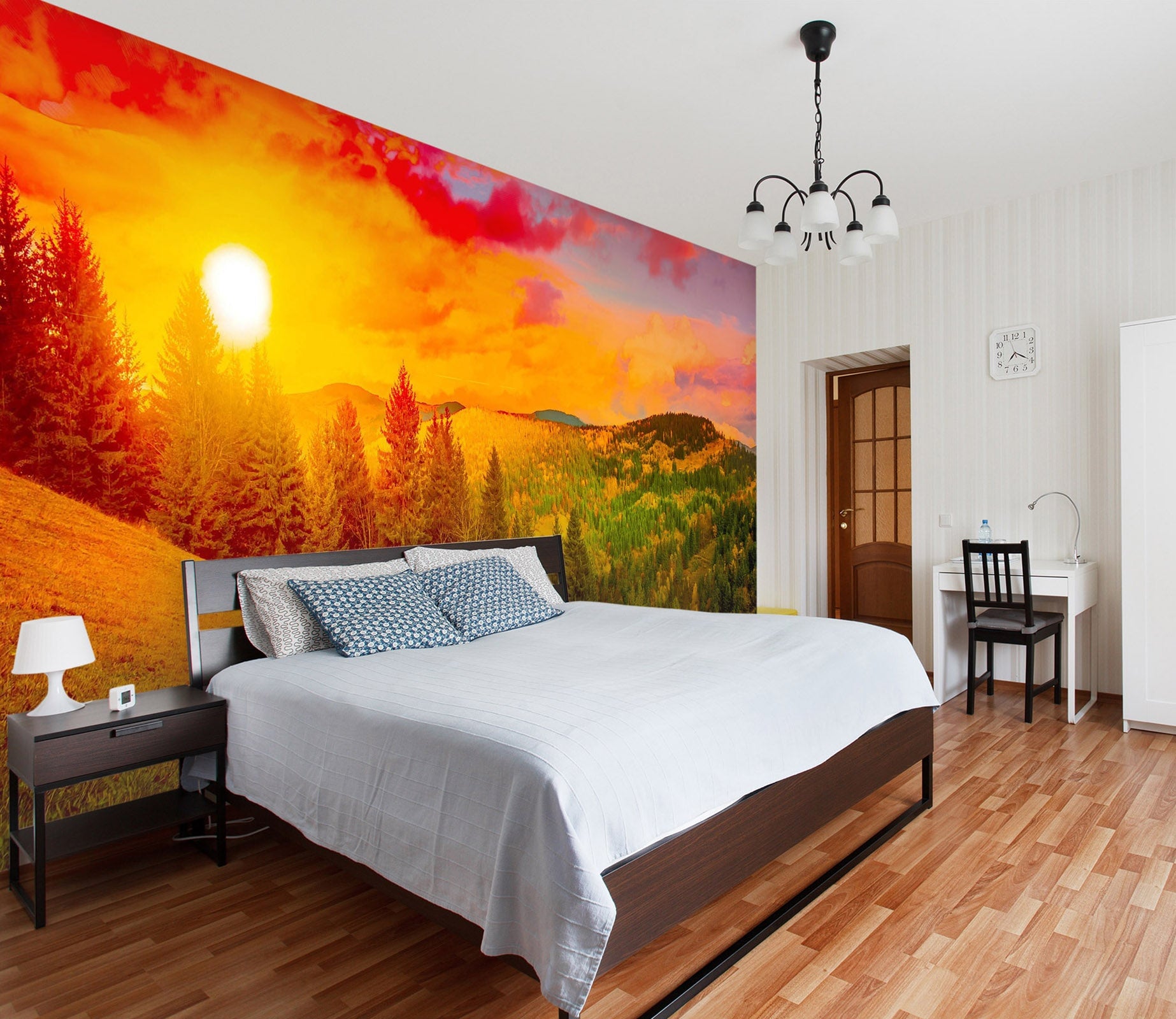 3D Colorful Sunrise 24 Wall Murals Wallpaper AJ Wallpaper 2 