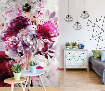 3D Pink Peony 161 Wall Murals Wallpaper AJ Wallpaper 