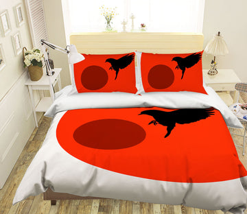 3D Sun Magpie 217 Boris Draschoff Bedding Bed Pillowcases Quilt