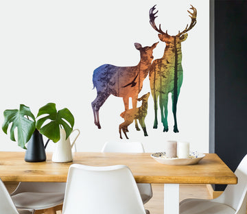 3D Shadow Deer 50 Wall Stickers Wallpaper AJ Wallpaper 