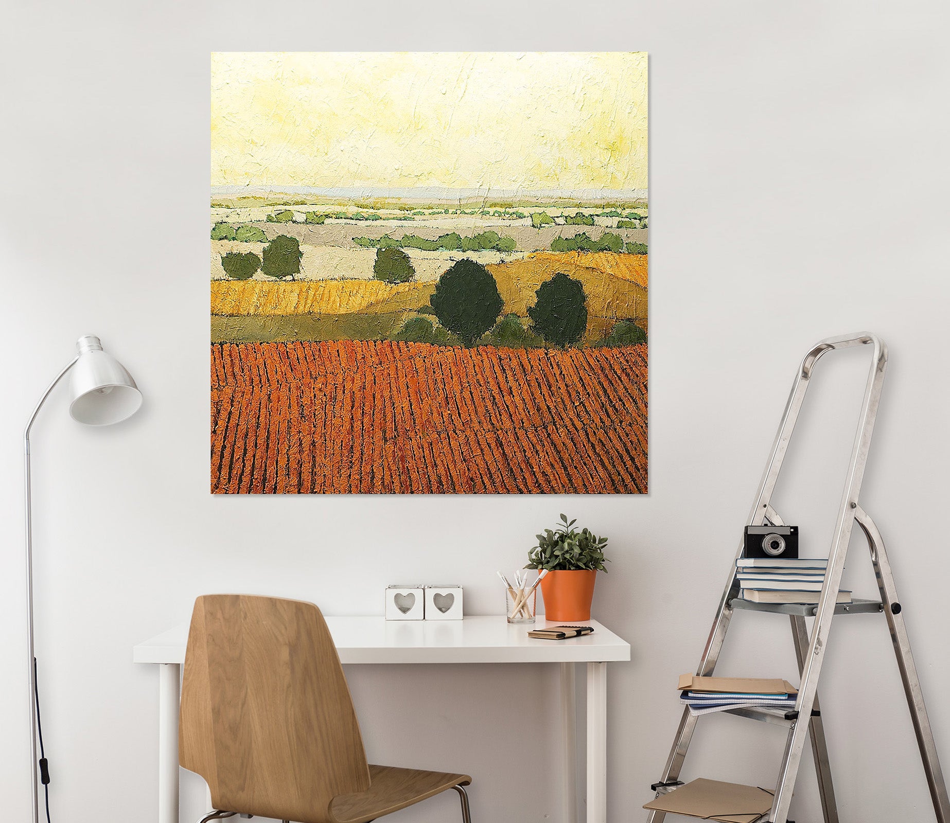 3D Red Land 119 Allan P. Friedlander Wall Sticker