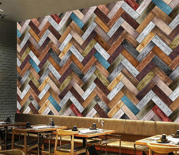 3D Woody Geometry WG109 Wall Murals