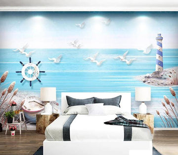 3D Sea Beach 447 Wall Murals Wallpaper AJ Wallpaper 2 