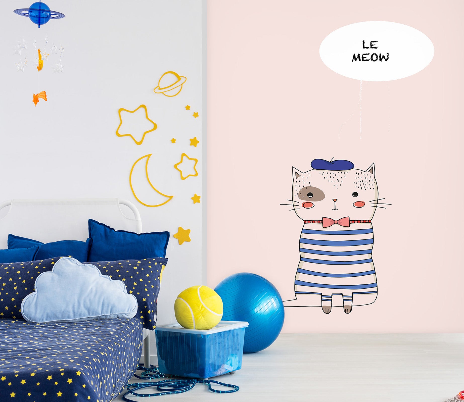 3D Cute White Cat 1474 Boris Draschoff Wall Mural Wall Murals