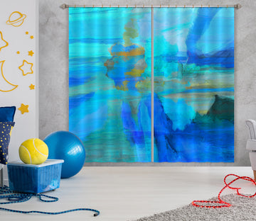 3D Blue Sea 051 Michael Tienhaara Curtain Curtains Drapes