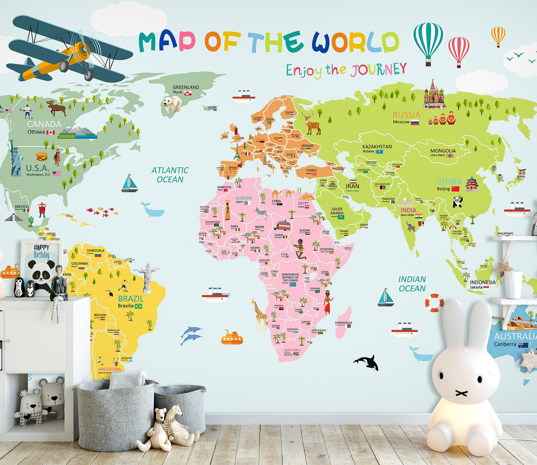 3D Color Map 1679 Wall Murals