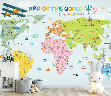 3D Color Map 1679 Wall Murals