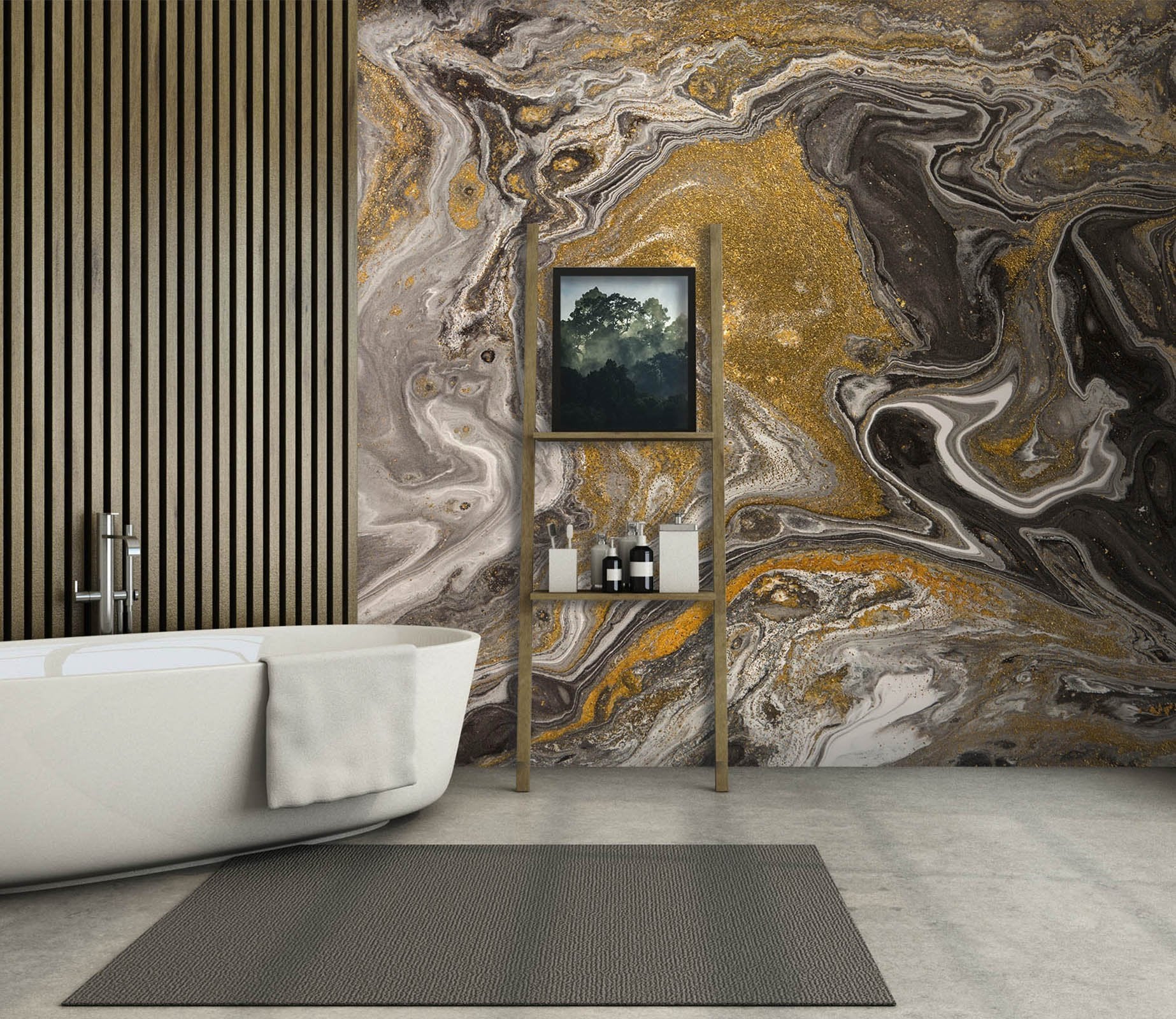 3D High Fashion 075 Marble Tile Texture Wallpaper AJ Wallpaper 2 