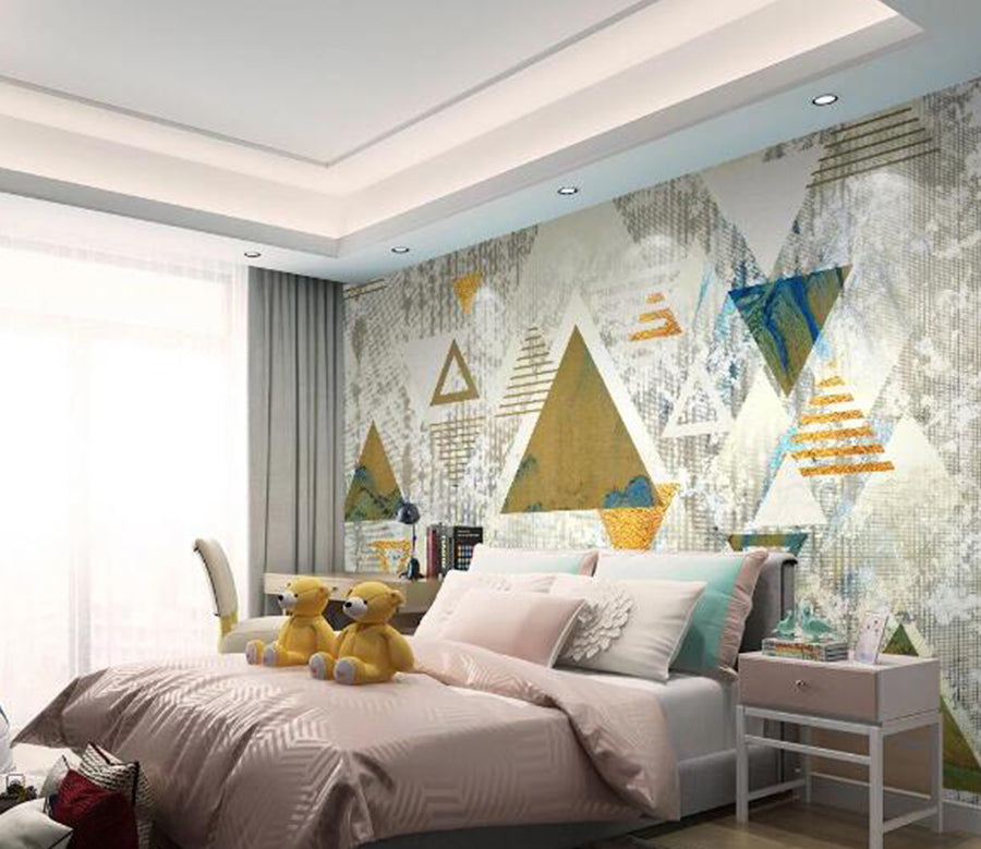 3D Triangle Pattern WC1674 Wall Murals