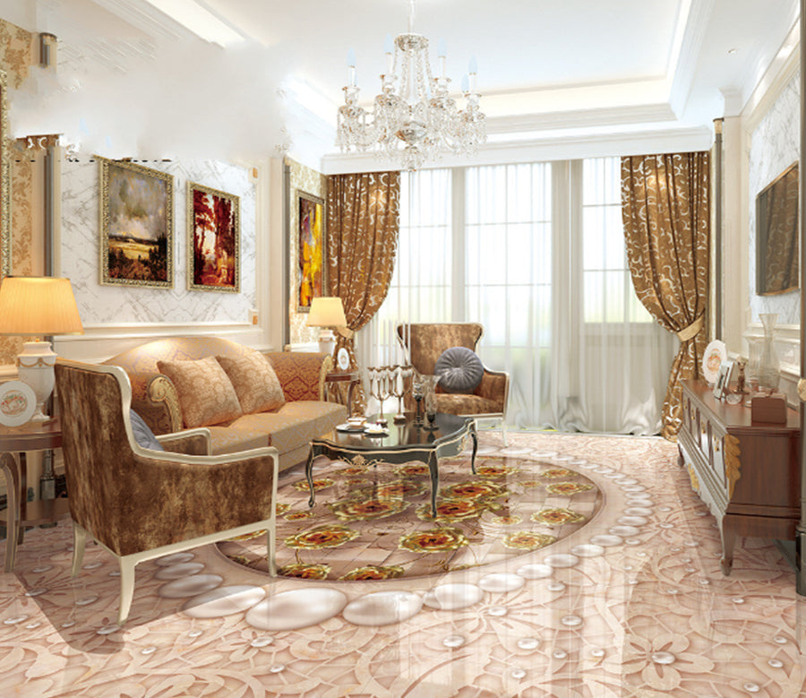 3D Pearl Pattern 496 Floor Mural  Wallpaper Murals Rug & Mat Print Epoxy waterproof bath floor