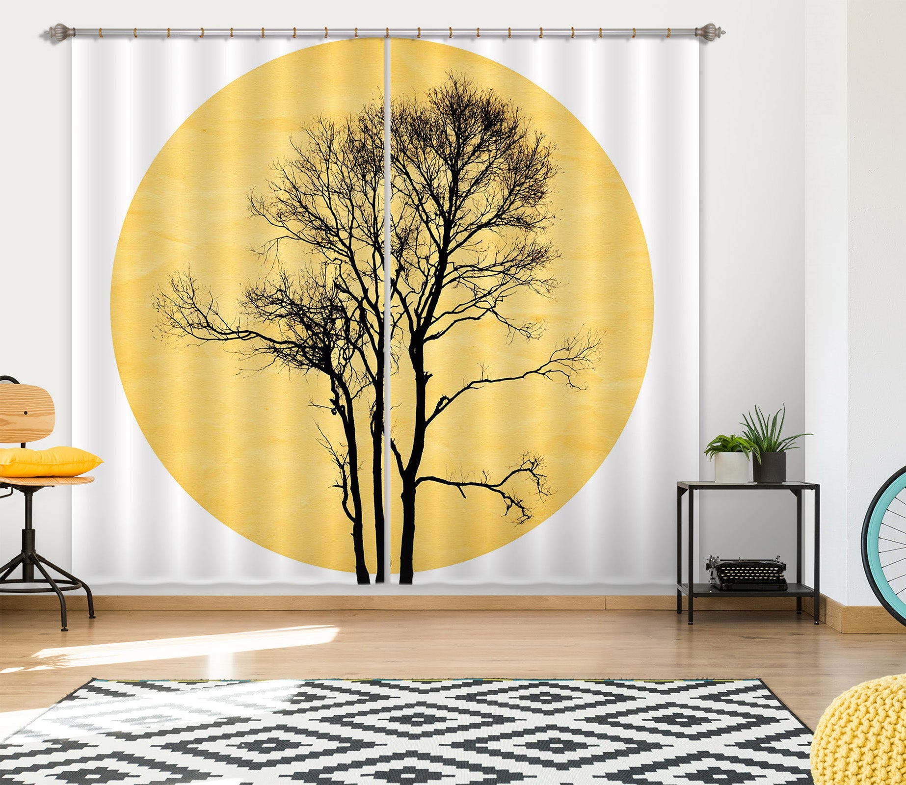 3D Japanese Zen 046 Boris Draschoff Curtain Curtains Drapes