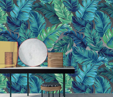 3D Plantain Leaves WG202 Wall Murals