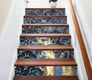 3D Black Pattern 829 Skromova Marina Stair Risers