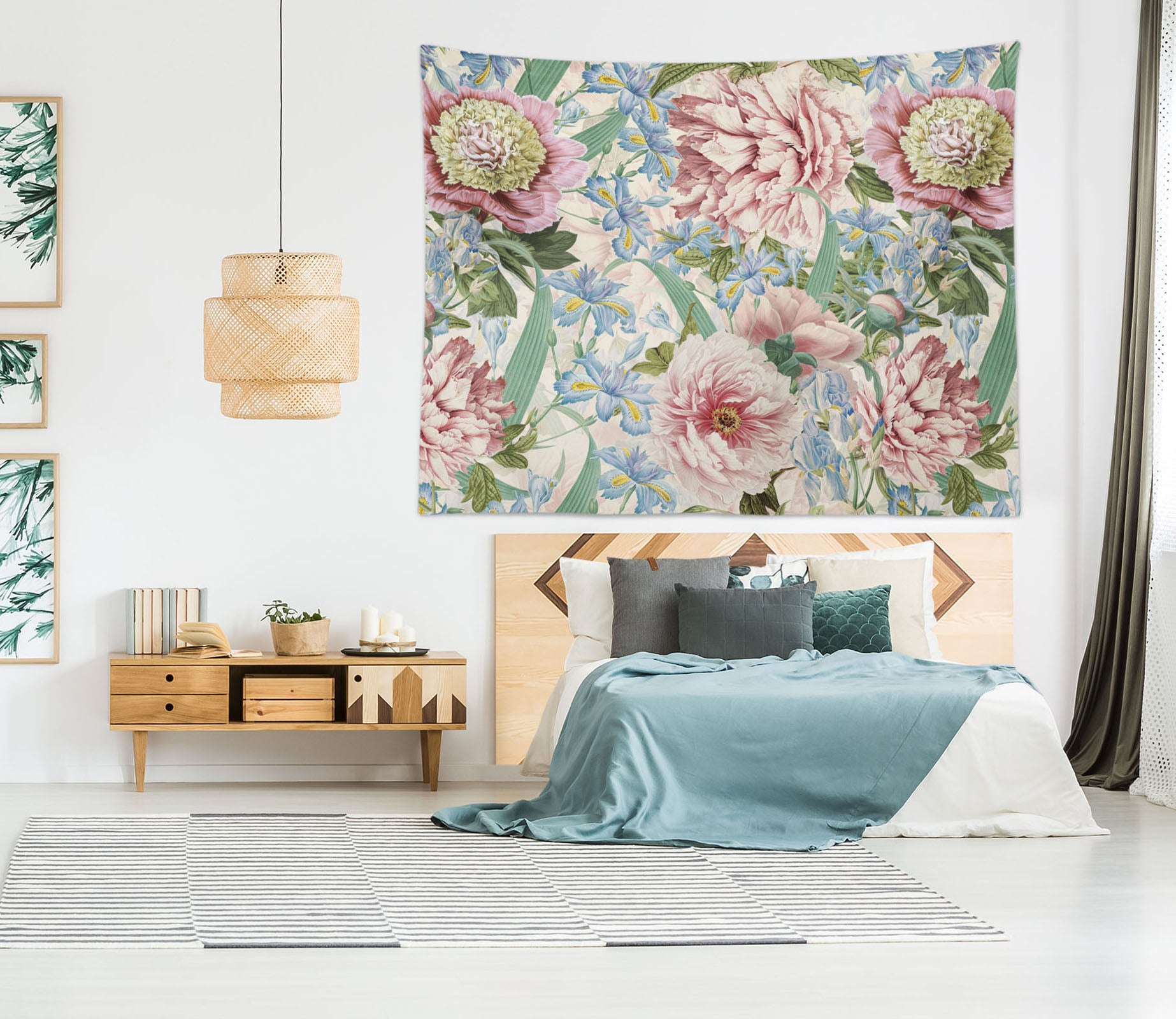 3D Flower Leaves 5362 Uta Naumann Tapestry Hanging Cloth Hang