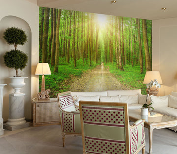 3D Forest Leaves 09 Wall Murals Wallpaper AJ Wallpaper 2 