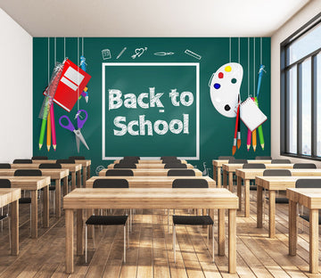 3D Blackboard Pen 204 Wall Murals Wallpaper AJ Wallpaper 2 