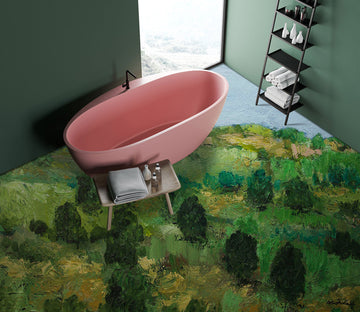 3D Grassland Trees Pattern 9637 Allan P. Friedlander Floor Mural  Wallpaper Murals Self-Adhesive Removable Print Epoxy