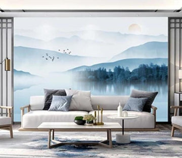 3D Mountain River 617 Wall Murals Wallpaper AJ Wallpaper 2 