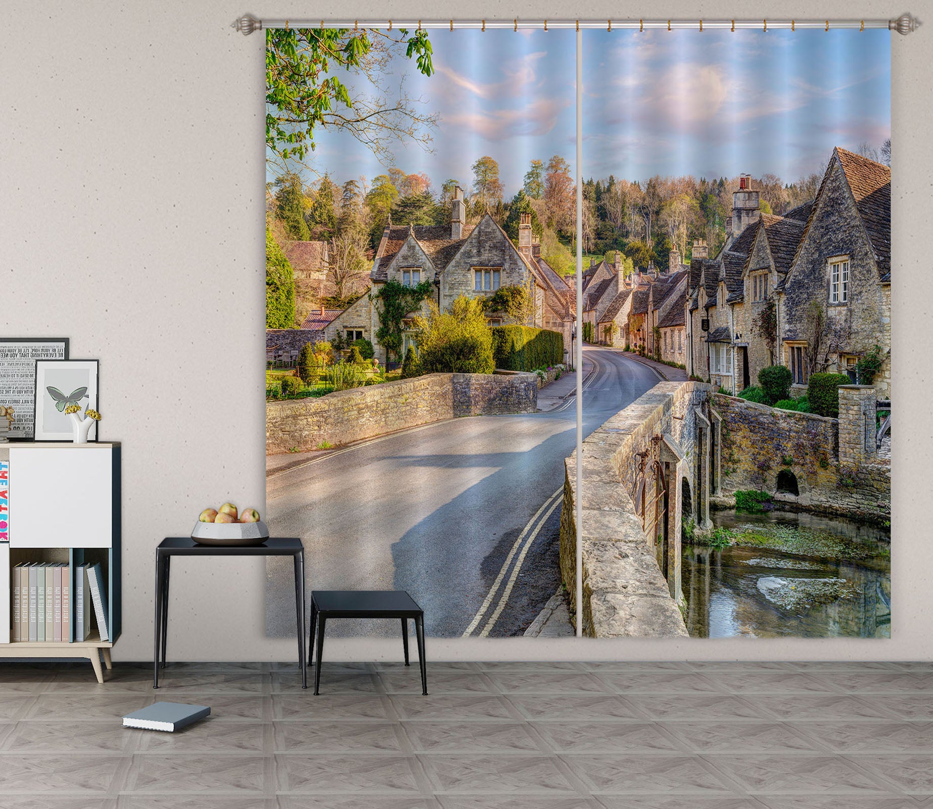 3D Rural Roads 6382 Assaf Frank Curtain Curtains Drapes