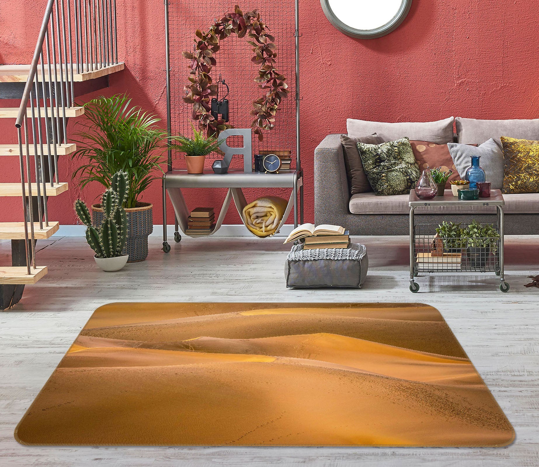 3D Loess Desert 1127 Marco Carmassi Rug Non Slip Rug Mat