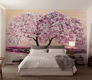 3D Purple Tree 303 Wall Murals Wallpaper AJ Wallpaper 2 