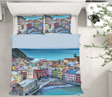 3D Seaside City 2126 Marco Carmassi Bedding Bed Pillowcases Quilt