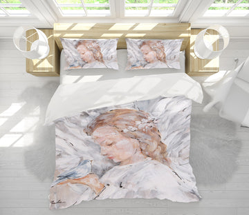 3D Angel Dove 2157 Debi Coules Bedding Bed Pillowcases Quilt