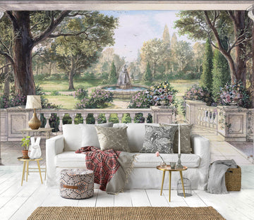 3D Palace Garden 1457 Wall Murals