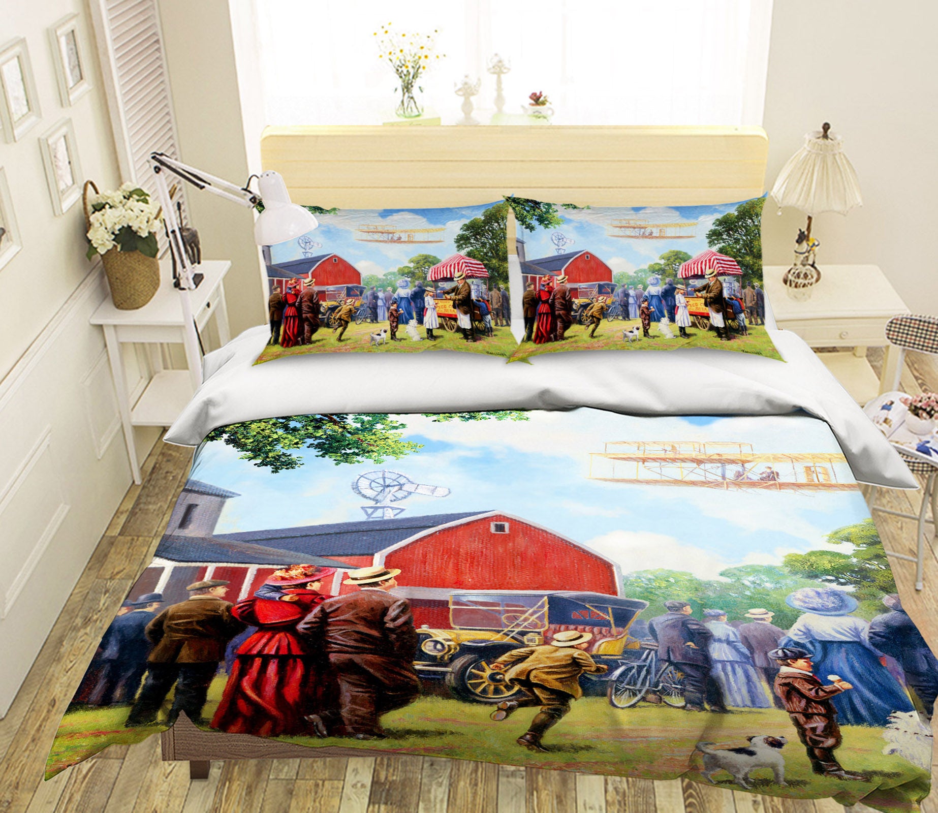 3D Crowd Farm 12527 Kevin Walsh Bedding Bed Pillowcases Quilt