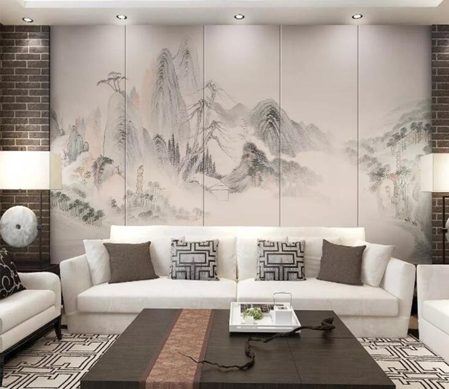 3D Sketch Alpine WC126 Wall Murals