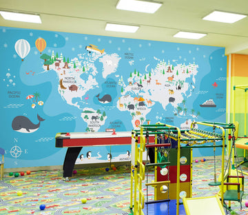 3D Map 1430 Indoor Play Centres Wall Murals