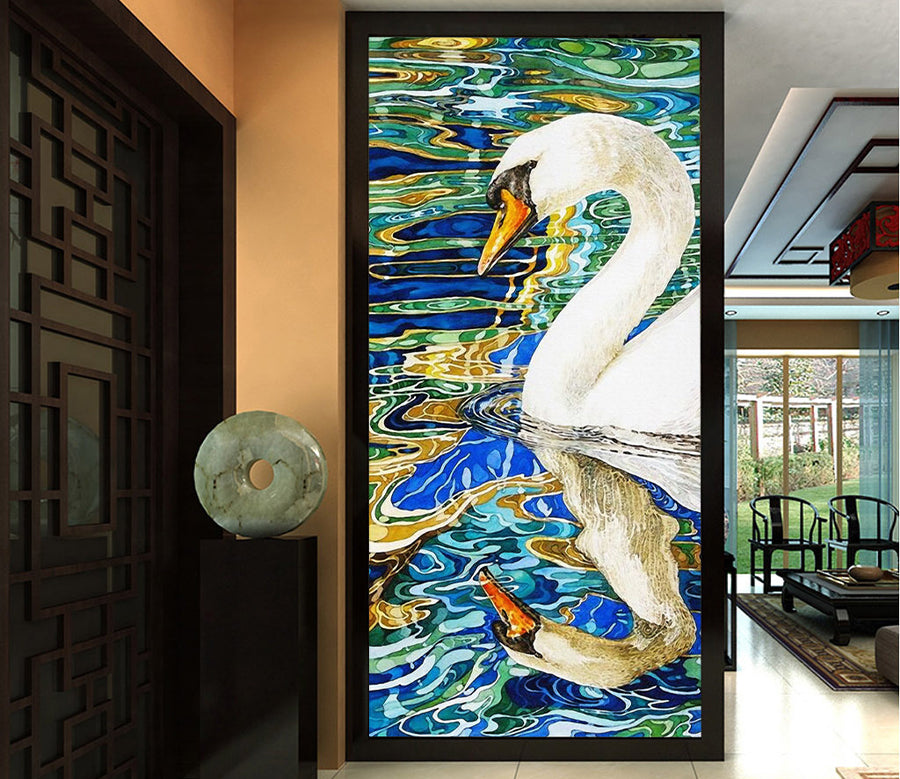 3D Swan Lake WG044 Wall Murals