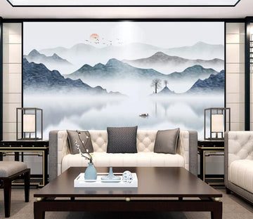 3D Misty Valley WC87 Wall Murals Wallpaper AJ Wallpaper 2 