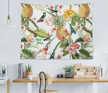 3D Pineapple Bird 5343 Uta Naumann Tapestry Hanging Cloth Hang