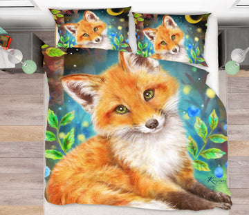3D Orange Fox Moon 5927 Kayomi Harai Bedding Bed Pillowcases Quilt Cover Duvet Cover
