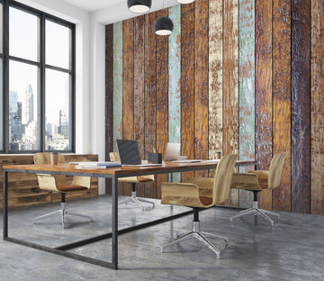 3D Wooden Wall 071 Wall Murals