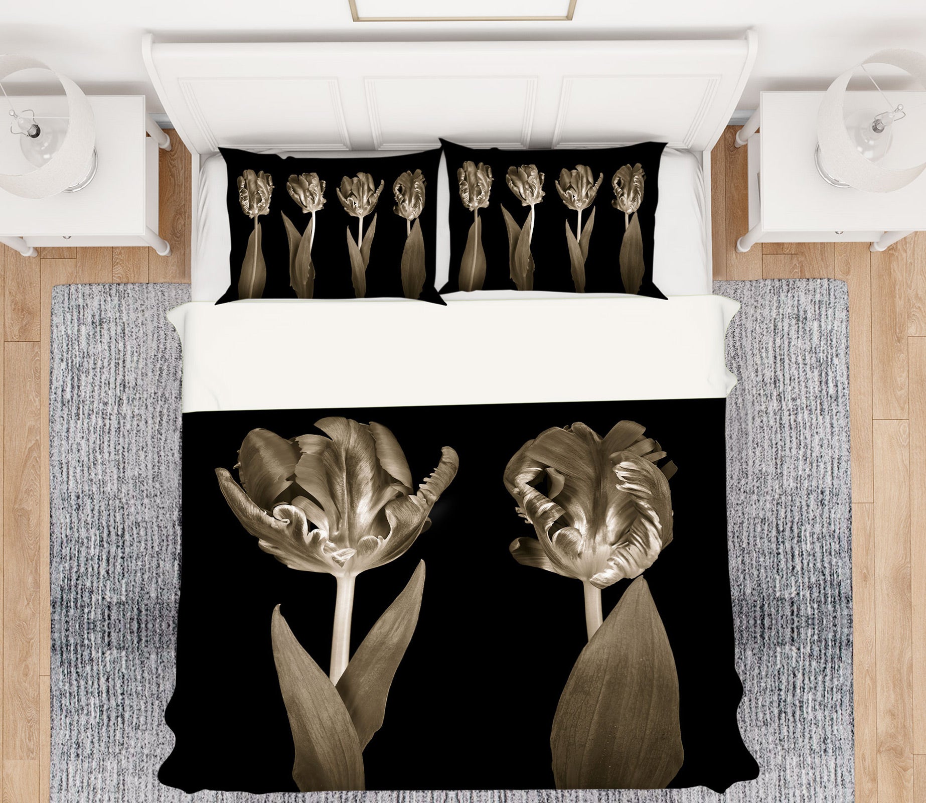 3D Brown Flower 7003 Assaf Frank Bedding Bed Pillowcases Quilt Cover Duvet Cover