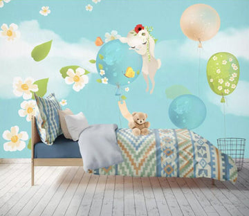 3D Unicorn Balloon WC89 Wall Murals Wallpaper AJ Wallpaper 2 