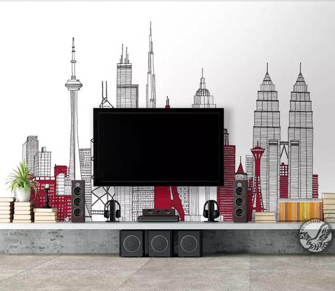 3D Black City 182 Wall Murals Wallpaper AJ Wallpaper 2 