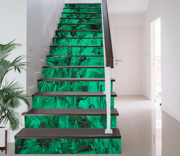 3D Stacked Fluorescent Green 583 Stair Risers