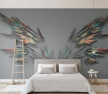 3D Colored Reed WC248 Wall Murals