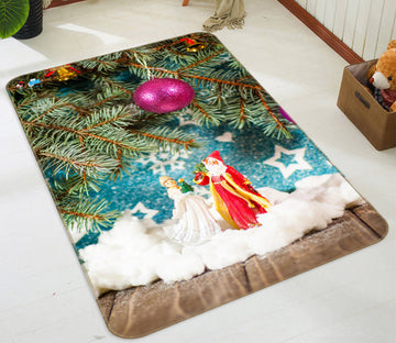 3D Doll Ornaments 56193 Christmas Non Slip Rug Mat Xmas