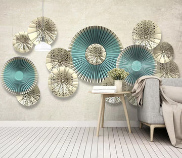 3D Colored Circle WC03 Wall Murals Wallpaper AJ Wallpaper 2 