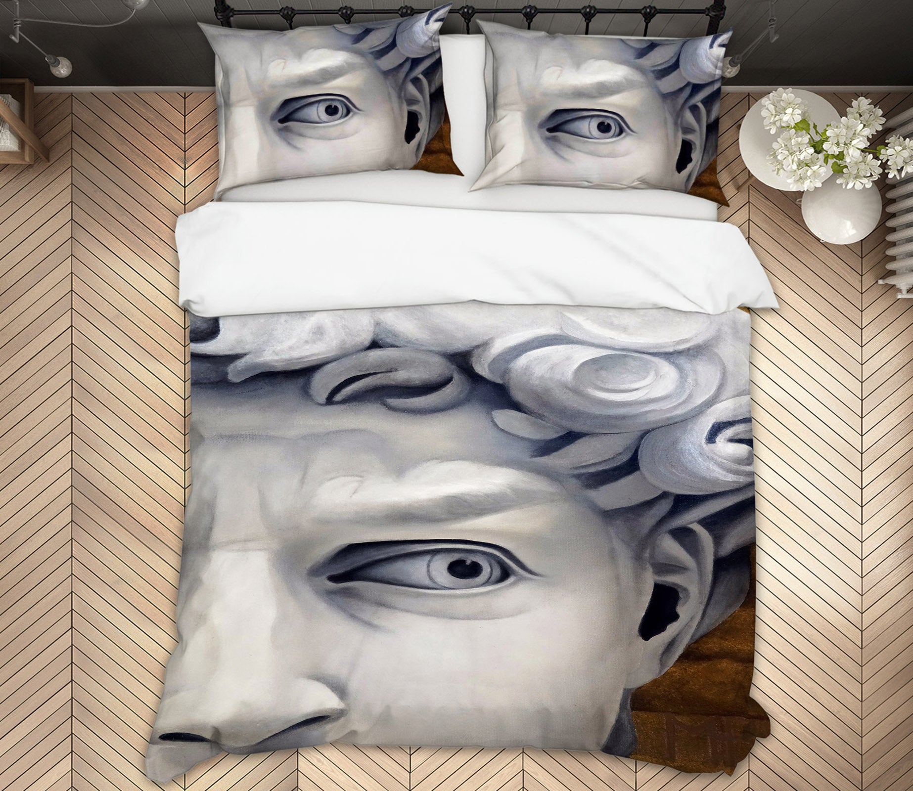 3D Statue Of David 11042 Matthew Holden Bates Bedding Bed Pillowcases Quilt