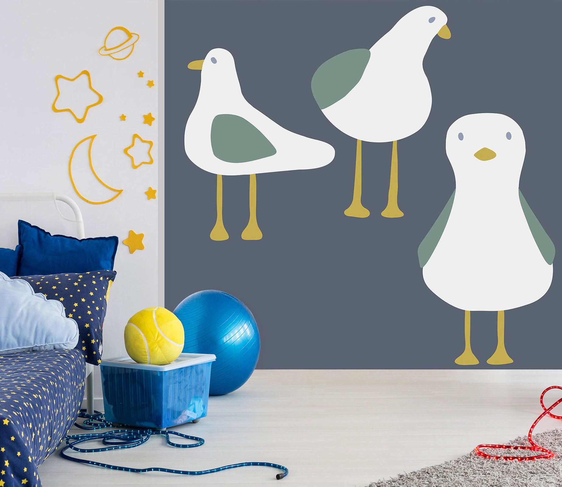 3D Cute Chick 1404 Jillian Helvey Wall Mural Wall Murals