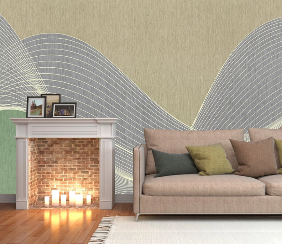 3D White Stripes WC2673 Wall Murals