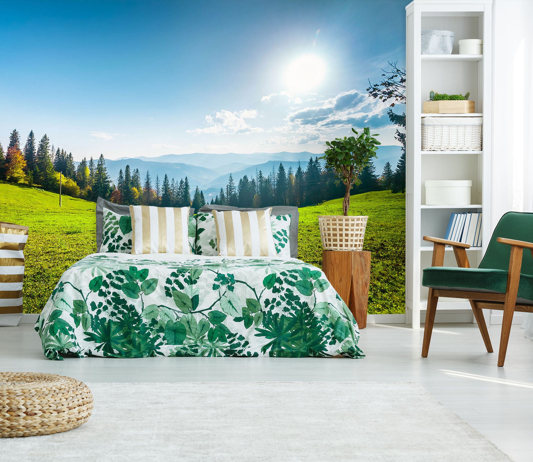 3D Lawn Forest 57088 Wall Murals