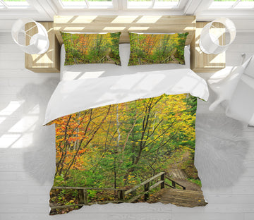3D Forest Staircase 62177 Kathy Barefield Bedding Bed Pillowcases Quilt