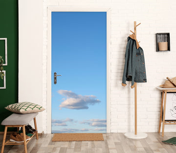 3D White Cloud 5143 Assaf Frank Door Mural